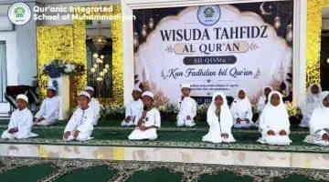 Penuh Kebanggaan, SD QISMu Wisuda Para Penghafal Qur’an Cilik